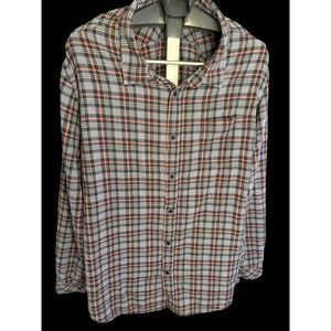 Rails Wyatt Valencia Steele Plaid Flannel Button Up Shirt Men's XXL Cotton